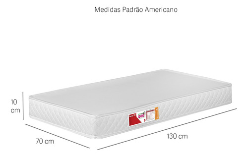 Berço Bebê Americano Bela Grande Com Colchão Impermeável 70