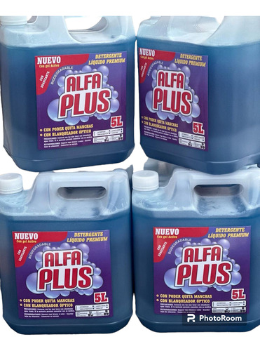 Detergentes Alfa Plus Premium 5 Litros 