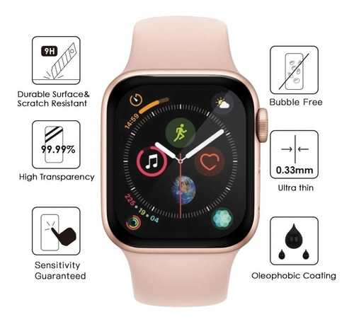 Vidrio Templado Matte Para Apple Watch 40 Mm Serie 5