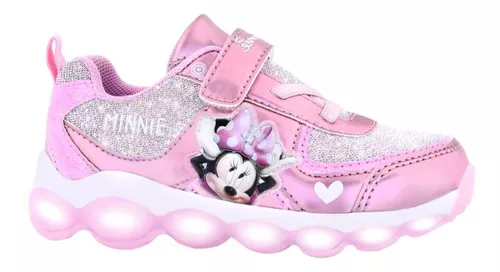 Puñalada bulto cangrejo Zapatillas Disney Minnie Mouse Con Luces Footy Orig Manias