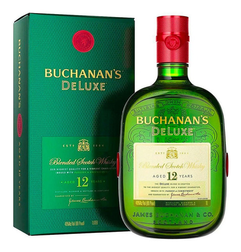 Imagem 1 de 5 de Whisky Buchanan's 12 Anos Deluxe Com Caixa 1000ml 1 Litro