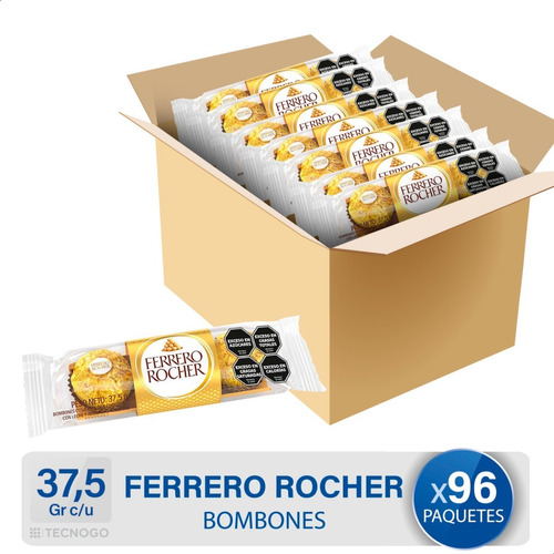 Caja Bombones Ferrero Rocher Avellana Y Chocolate Pack
