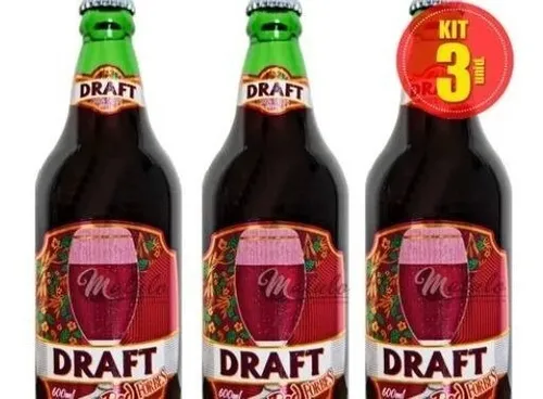 Chopp De Vinho Draft 600ml - Kit Com 3 Unidades Promoção