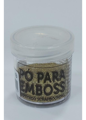 Imagem 1 de 1 de Repeteco - Pó Para Emboss Glitter - Cor Dourado - 14gr