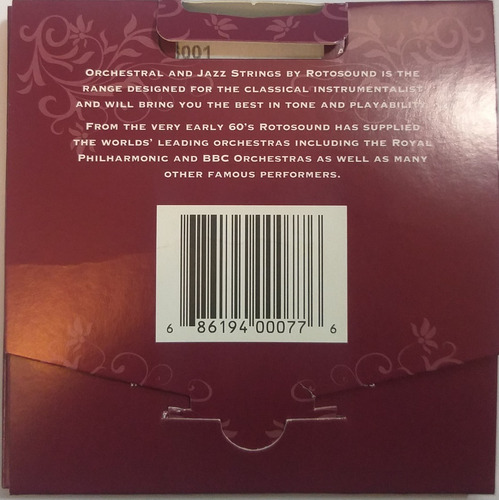 Set De Cuerdas Para Violín Profesional Rotosound Rs6000