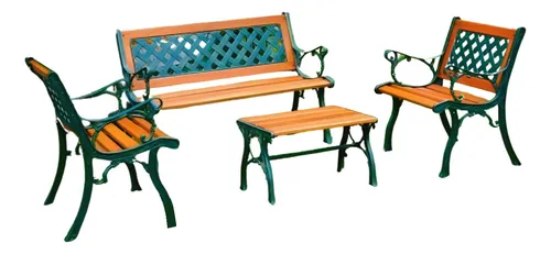 comprar Conjunto De Madeira E Alumínio Fundido Texas Unifer Móveis