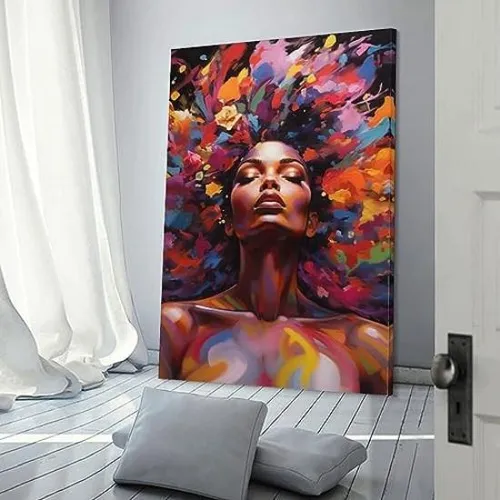Firedeer Arte De Pared De Mujer Afroamericana, Póster De En