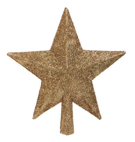 Imagen 1 de 4 de Puntal Estrella Brillante Arbol Decoracion - Sheshu Navidad