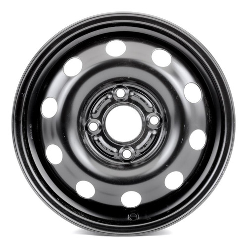 Imagen 2 de 8 de Llanta De Acero 5,5 X 14 (pintada Negra) Ford Fiesta Max