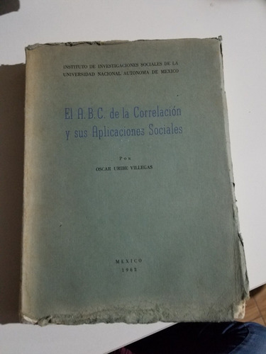 El A.b.c De La Correlacion Y Sus Aplicaciones (Usado)