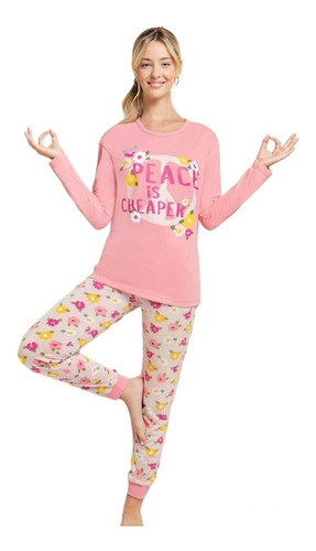 Pijama Invierno Mujer Lencatex Jersey Art 22300