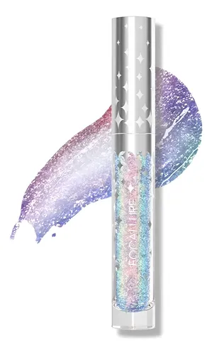 Batom líquido Focallure Lip Color com glitter
