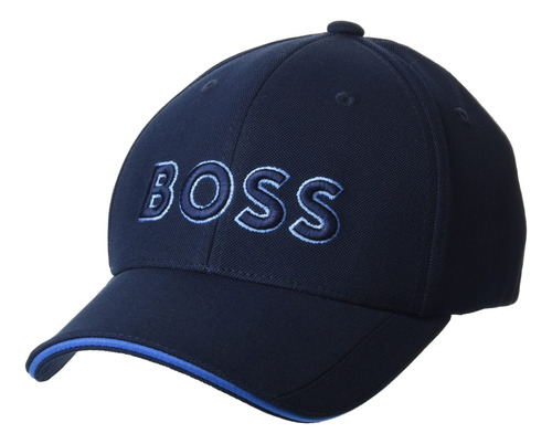 Boss Gorra Con Logotipo Técnico De Piqué Para Hombre, Azu.