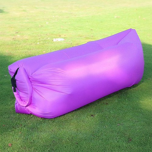 Colchón Inflable Personal Portátil Camping Acampar Colchone Violeta