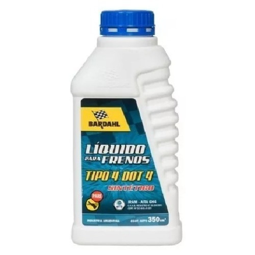 Liquido Para Freno Dot 4 Sintetico Bardahl 350 Ml