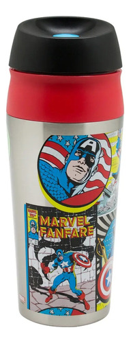 Mug Térmico Bebidas Frías O Calientes - Capitán América 