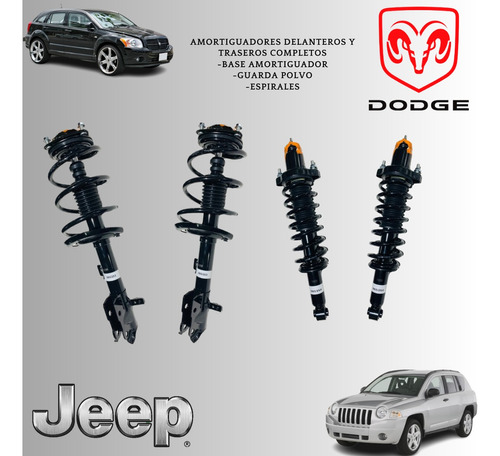 Amortiguadores Completos Dodge Caliber Jeep Compass Made Usa