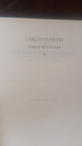 Obra Reunida Carlos Fuentes 