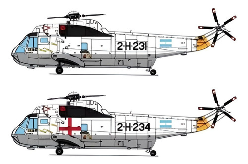 Sikorsky S-61d-4 Armada Argentina 1/48 Calcas Del Sur