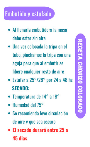 Condimento Inte Para Chorizo Colorado Saborigal 12 X 1 Kilo