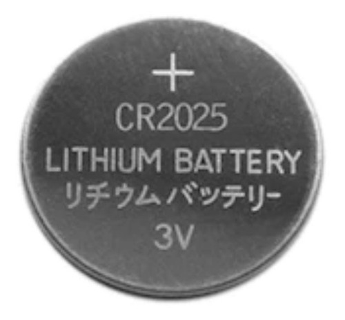 Bateria Moeda Cr 2025 3v Pilha Lithium Cartela Com 5 Unidade