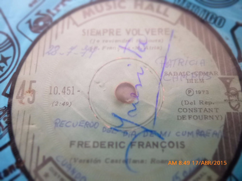 Vinilo Ep  De Frederic Francois  - El Amor Que Me Das ( S29