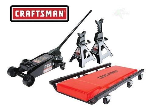 Kit Gato Hidraulico Craftsman 3 Ton 3 Piezas Xtreme P