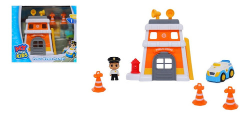 Set Estacion Policia Vehiculo C/ Figura Y Accs Tun Tunishop