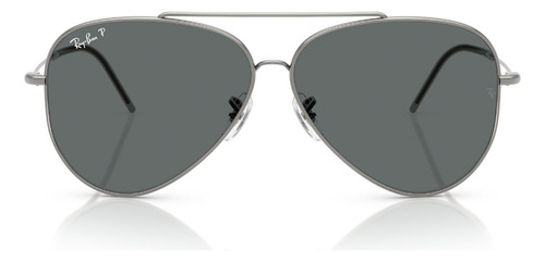 Lentes De Sol Aviator Reverse Ray-ban Rbr0101s00481 Color Gris Lente Gris Varilla Gris Armazón Plateado Diseño Lentes de Sol Aviator Reverse RBR0101S Gunmetal Ray-Ban