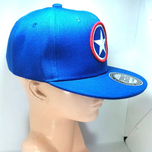 Imagen 2 de 4 de Gorra Plana Capitan America Niños Avengers Endgame War Envío