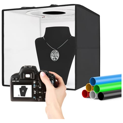 Luxceo Portable Photo Studio Light Box, 12 X12 Kit De K6k2x