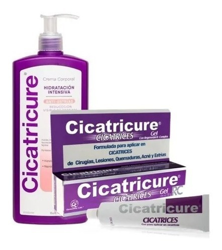 Cicatricure Anti-estrías 400ml +  Gel Cicatrices 60g