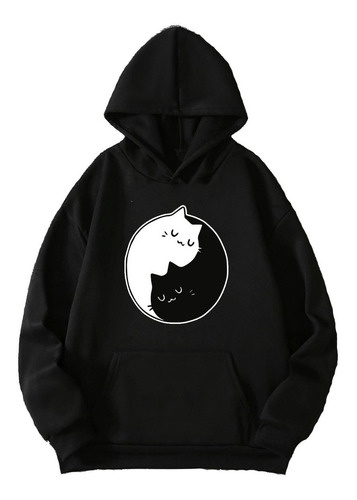 Sudadera Gato Kawaii Yin Y Yang