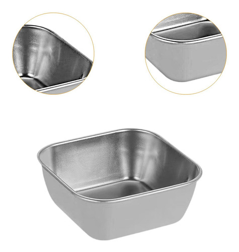 Bandejas Para Servir Postres De Acero Inoxidable, 2 Piezas