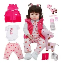 Comprar 48cm Bebé Reborn Muñecas Realista Reborn Silicona Pink