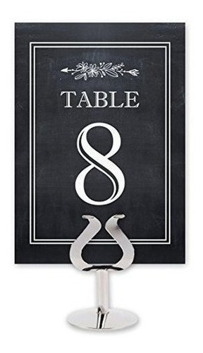 Numeros De Tarjeta De Mesa De Estilo De Pizarra De Fiesta I