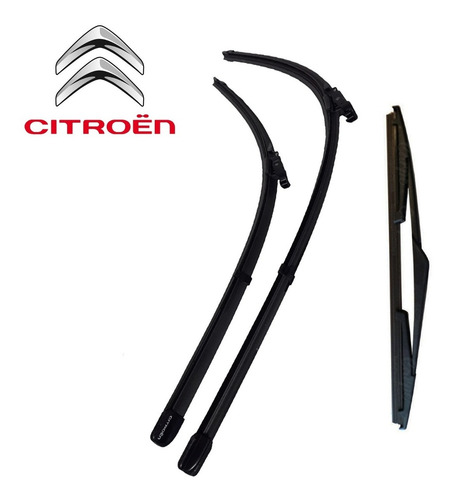 Imagen 2 de 6 de Escobillas Delanteras + Luneta Citroen C4 100% Original