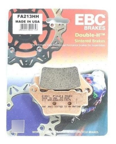 Pastilla Freno Trasero Duke 390 Ebc Fa213hh Bmw F800gs