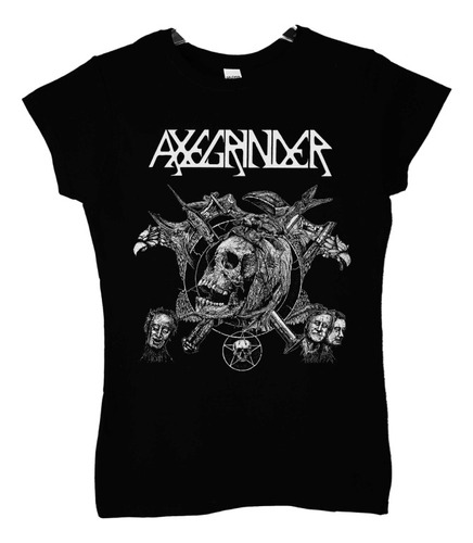 Polera Mujer Axegrinder The Rise Of The Serpent Men Punk Abo