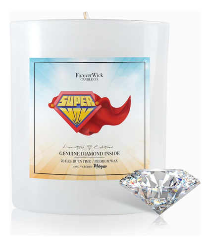 Super Mom - Vela Sorpresa Con Diamante En El Interior, Velas