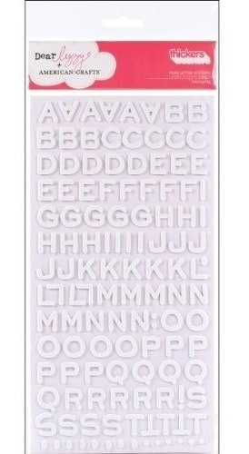 American Crafts Thickers Foam Letter Stickers Fantastic Whit