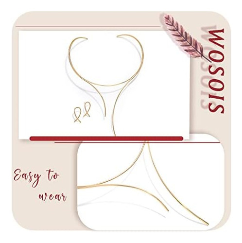 Wosois Gargantilla Collar Pendientes Conjunto Gargantillas G