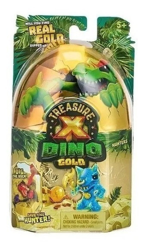 Imagen 1 de 8 de Treasure X Tesoro Escondido Dino Oro Real Mapa Muñeco Pirata