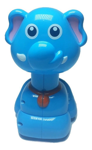 Pelúcia Brinquedo corre-corre happy elefantinho zoop anda sozinho Zoop Toys  azul