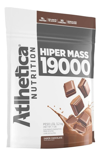 Hiper Mass Atlhetica 3,2 Kg - Ganador De Peso Masa Muscular Sabor Chocolate