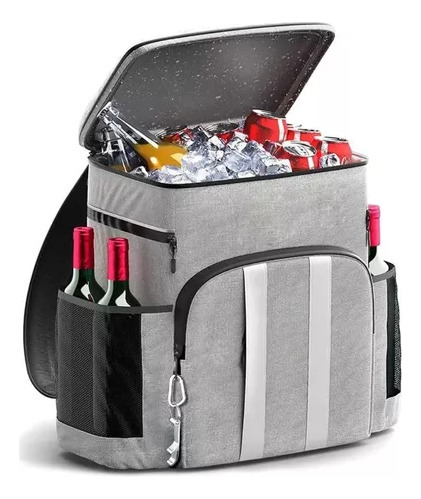 Mochila Térmica Cooler, 21 L, Cerveza, Bebidas, Comida, Play