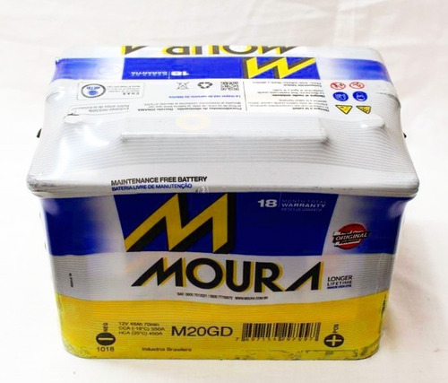 Bateria Moura 12x65 M20gd Gol Voyage Fox Suran