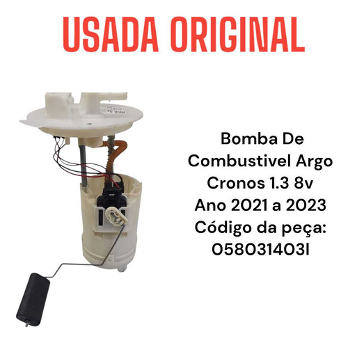 Bomba De Combustivel Argo Cronos 1.3 8v 2021/2023 058031403l