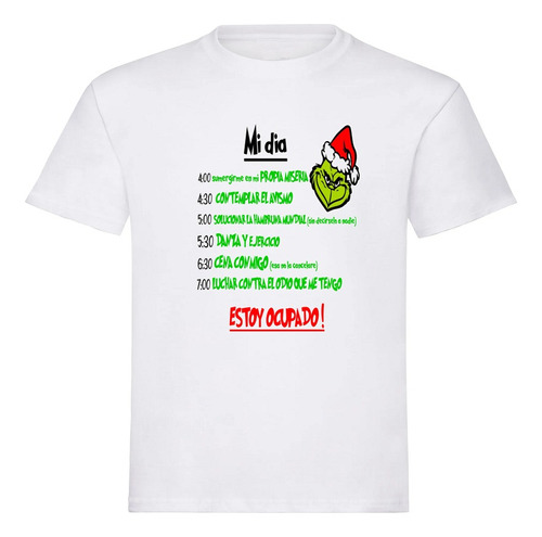 Camiseta Mi Dia Grinch Camiseta Para Niños Grinch Navidad 