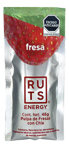Gel Energético Ruts Energy Fresa (caja 12 Pzs)